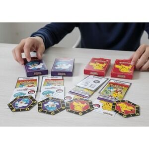 McDonald's Kids Meal -4 Pokémon Boxes -One. Sealed Package / Open #1 & #2